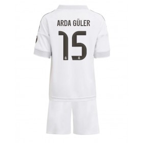 Dětské fotbalový komplet Real Madrid Arda Guler #15 Domácí košile 2025-26 Krátkým Rukávem
